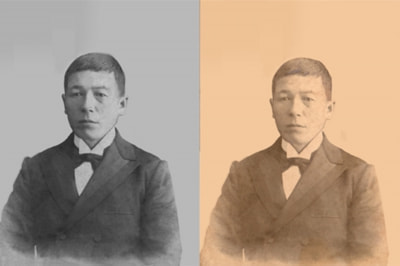 古い写真の修正